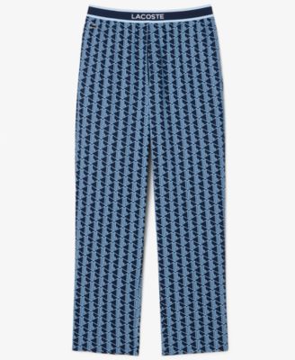 Мужские пижамные брюки из ткани с монограммой Lacoste