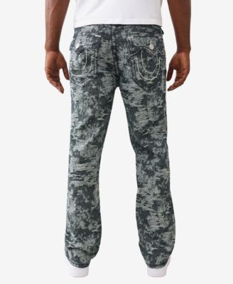 Мужские мешковатые джинсы True Religion из жаккарда Bobby Super T с карманами и клапанами, синие