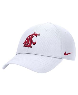 Мужская белая кепка Nike Washington State Cougars 2025 с регулируемой посадкой для выступлений на поле, белая