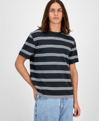 Мужская хлопковая футболка в полоску Brett с коротким рукавом от Sun + Stone, эксклюзивный бренд Macy's