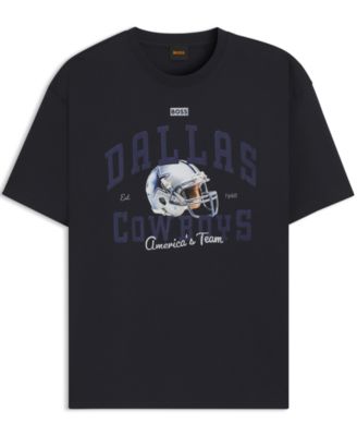 Футболка с графическим изображением шлема BOSS x DALLAS COWBOYS