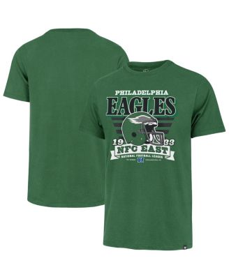 Мужская брендовая футболка Kelly Green Philadelphia Eagles 47 года выпуска в полоску с принтом Franklin Throwback