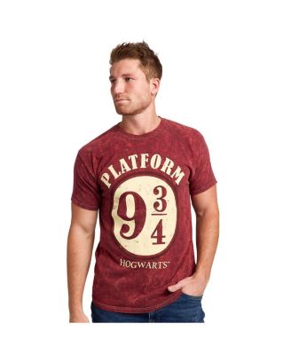 Мужская куртка Harry Potter на платформе 9 ¾ бордового цвета с минеральной пропиткой, круглый вырез, короткий рукав