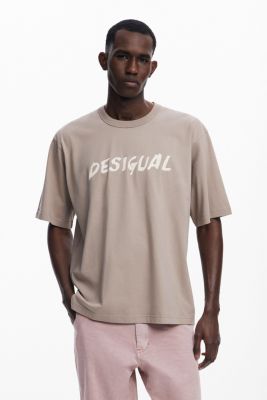 Мужская футболка Desigual с коротким рукавом и текстурированным логотипом