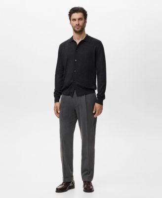 Мужской кардиган из шерсти мериноса Mango