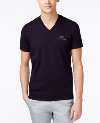 armani exchange men's v neck t shirts