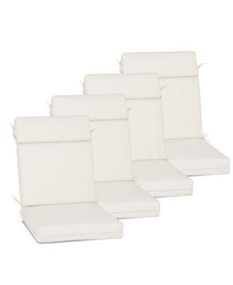 Уличная подушка для обеденного стула Aoodor с высокой спинкой, завязками и застежкой-молнией, 44 