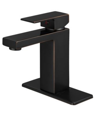 Смеситель для ванной комнаты Greenspring с одной ручкой и одним отверстием с низкой дугой и подводящим трубопроводом