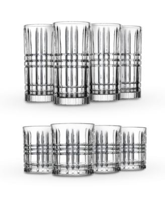 Godinger Daytona Double Old-Fashioned и хайболл, 8 шт. Набор стеклянной посуды