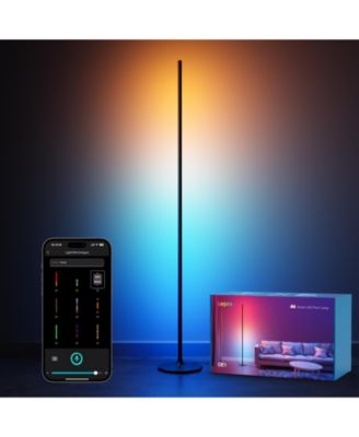 Lepro OE1 55 дюймов. Стандартный торшер AI Smart RGBWW Black, 1000 ЛМ с регулируемой яркостью, акцентный светильник для спальни и гостиной, черный