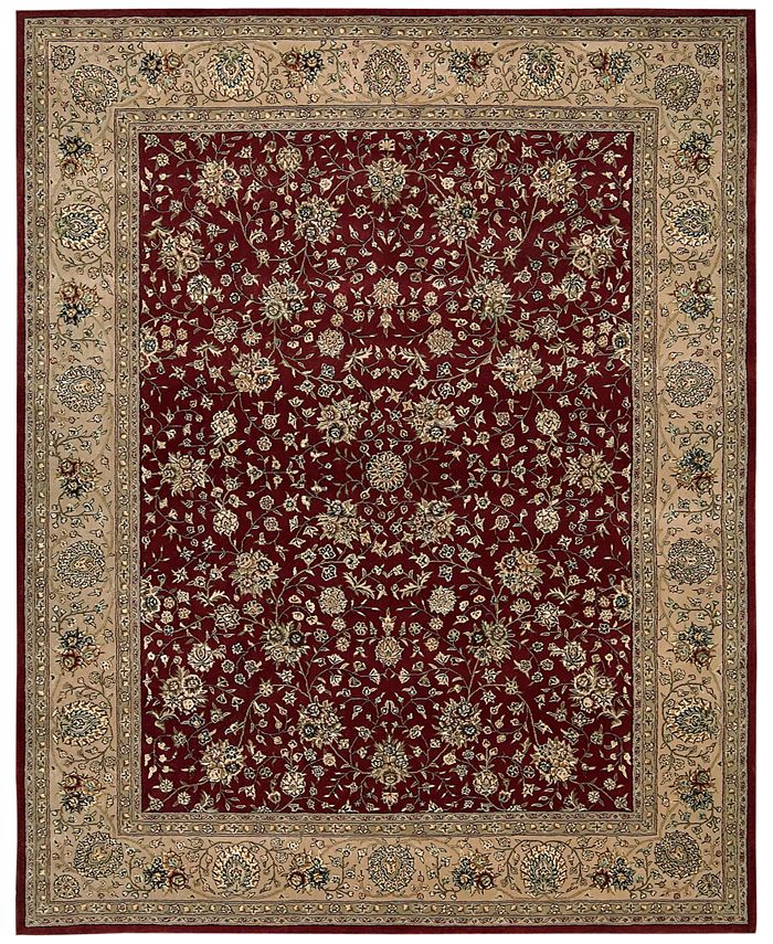 Nourison CLOSEOUT! Wool & Silk 2000 2107 Burgundy 7'9" x 9'9" Area Rug