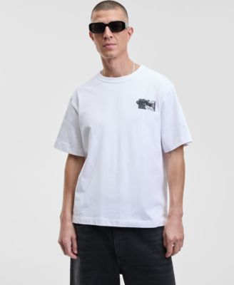 Мужская футболка свободного кроя Mode of One с коротким рукавом и круглым вырезом горловины, эксклюзивная модель Macy's