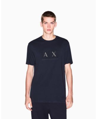 Мужская футболка A|X Armani Exchange с текстурированной сеткой в клетку