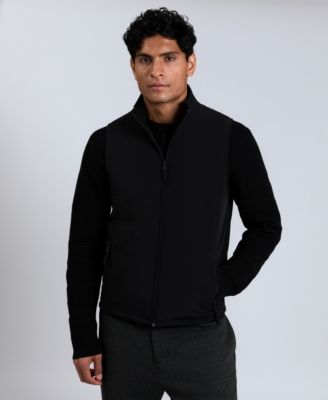 Мужской жилет с имитацией шеи в смешанной технике от Кеннета Коула