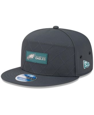 Мужская шапка-снэпбэк из темно-коричневого цвета Philadelphia Eagles новой эры 2025 года выпуска с разрезом по бокам для холодной погоды длиной 9 футов 5 дюймов