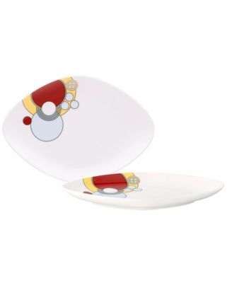 Набор Noritake Frank Lloyd Wright Imperial Cabaret из 2 тарелок в форме ромба, 7,75 дюйма
