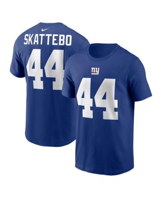 Мужская футболка Nike Cam Skattebo Royal New York Giants с именным номером