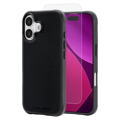 Защитный пакет Case-Mate с жестким чехлом MagSafe и защитным стеклом для экрана Apple iPhone 17 black