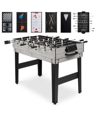 Товары Best Choice 2x4 фута, набор комбинированных игровых столов 10 в 1 для хоккея, настольного футбола, бильярда, шаффлборда, пинг-понга серый