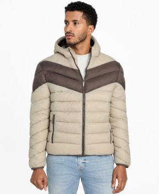 Мужская пуховая куртка GUESS в стиле Колор-блок