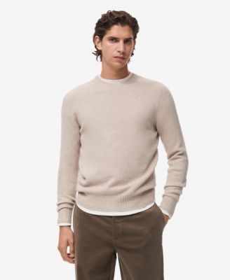 Мужской вязаный свитер из смеси шерсти Mango