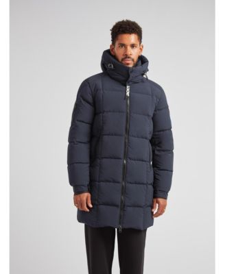 Мужское пуховое пальто JACK1T с капюшоном EZ в клеточку