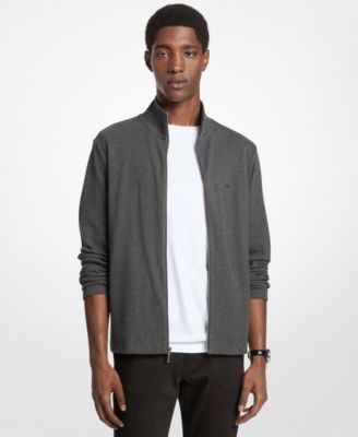 Мужской свитер Michael Kors с имитацией шеи в рубчик на молнии