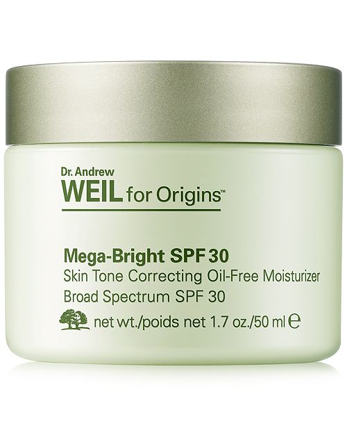 Origins Dr Andrew Weil For Mega Bright Spf 30 Skin Tone Correcting Oil Free Moisturizer 1 7 Oz Reviews Skin Care Beauty Macy S