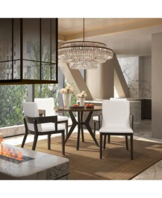 Набор из 2 обеденных стульев Streamdale Furniture, обитых деревом и искусственной кожей
