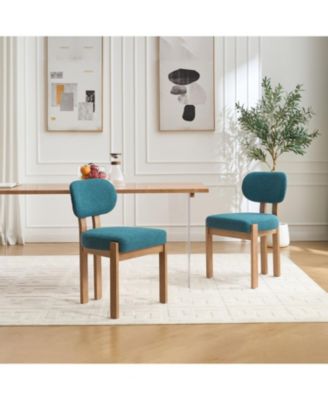 Современные обеденные стулья с тканевой обивкой Streamdale Furniture (комплект из 2-х)