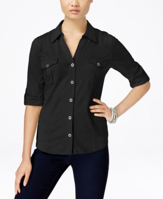 Style \u0026 Co Utility Shirt, Created for 