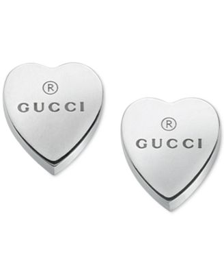 gucci heart shaped earrings