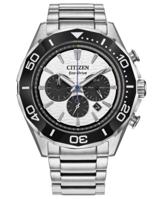 Мужские часы Citizen Endeavor Chronograph 43 мм, серебристые