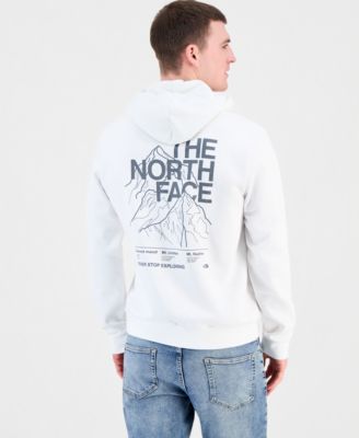 Мужская толстовка The North Face с капюшоном MTN Top белого цвета