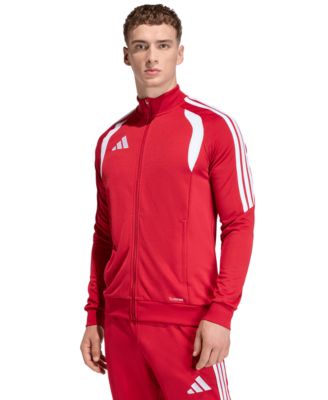 мужская тренировочная куртка adidas Tiro 26 League на молнии спереди, красная