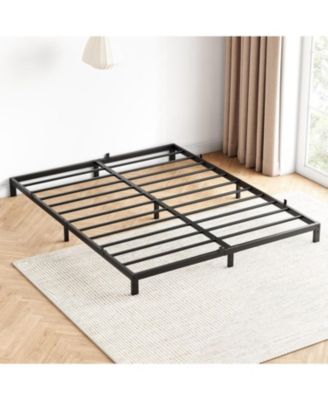 каркас кровати gaomon 8 дюймов Queen-Size, низкопрофильная металлическая платформа Queen-Size, поддерживающая основу матраса, бесшумная, простая сборка