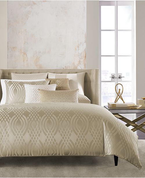 Hotel Collection Dimensions Champagne Bedding Collection Created For Macy S Reviews Bedding Collections Bed Bath Macy S