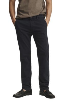 Мужские зауженные прямые брюки-чино от Mavi Jeans Milton в повседневном стиле из саржи синего цвета