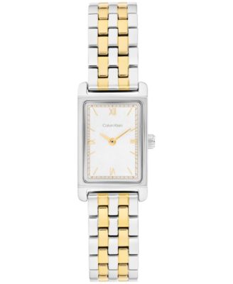 Женские часы Calvin Klein CK Light, двуцветные, 16 мм, белые