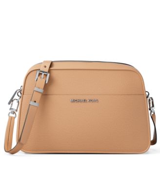 Маленькая сумочка через плечо Michael Kors Jet Set Camera коричнево-бежевого цвета