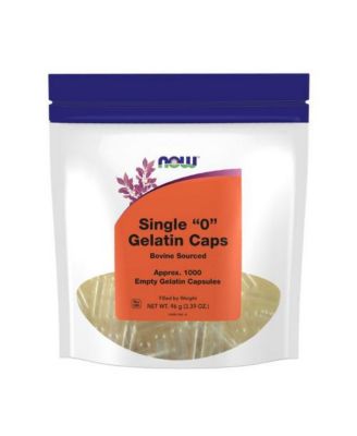 NOW Foods Одноразовые желатиновые колпачки с цифрой 