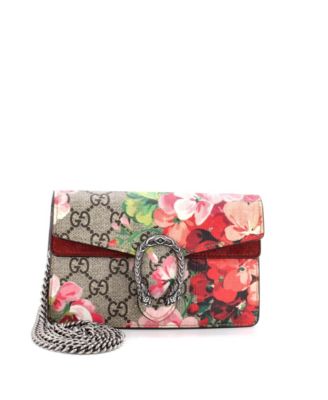 Бывшая в употреблении сумка Gucci Super Mini Dionysus с принтом 