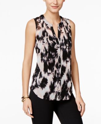 macys sleeveless tops