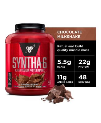Сухой сывороточный протеин BSN SYNTHA-6 с мицеллярным казеином, изолят молочного белка, Шоколадный молочный коктейль, 48 порций без красителя