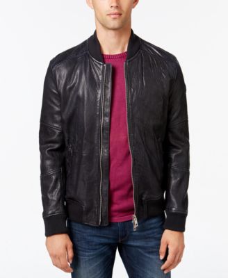 hugo boss josiah leather jacket