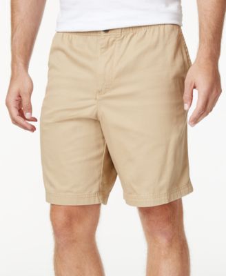 mens elastic cargo shorts