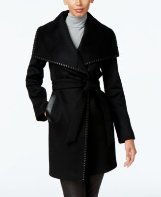 elie tahari wrap coat