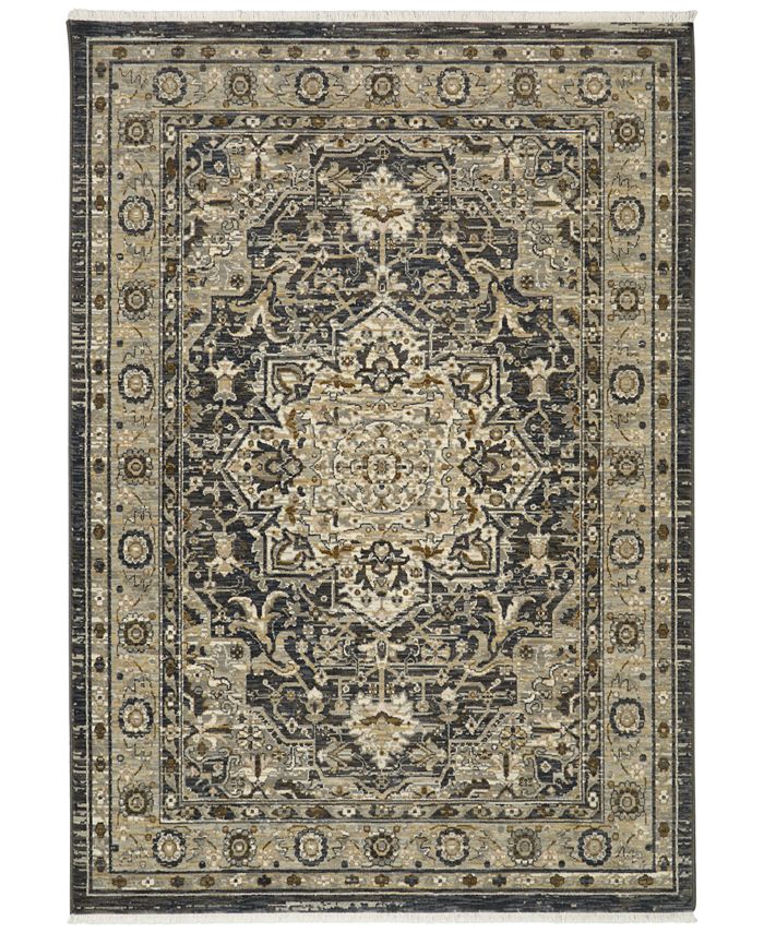 Karastan Titanium Regency Charcoal 9 4 X 12 9 Area Rug Reviews Rugs Macy S