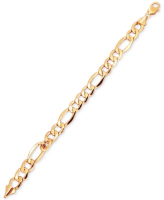 Figaro Link Bracelet in 10k Gold 