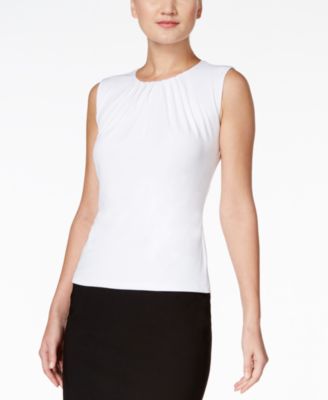 macys petite sleeveless tops